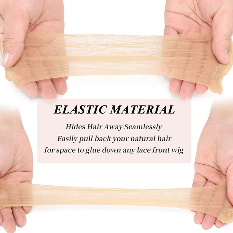 10/30/50Pcs Invisible Ultra-thin Stretchy Stocking Caps HD Wig Cap For Women Lace Front Wigs Sheer Wig Cap Thin Nylon Cap