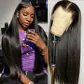 30 40 Inches Bone Straight Human Hair Wig Brazilian Pre Plucked Hair Straight 13x4 HD Lace Frontal Human Hair Wigs 13X4 13X6 HD Transparent Lace Frontal Wigs For Women Ready To Wear