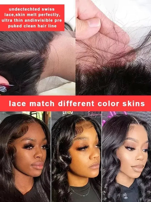 30 40 Inches Bone Straight Human Hair Wig Brazilian Pre Plucked Hair Straight 13x4 HD Lace Frontal Human Hair Wigs 13X4 13X6 HD Transparent Lace Frontal Wigs For Women Ready To Wear
