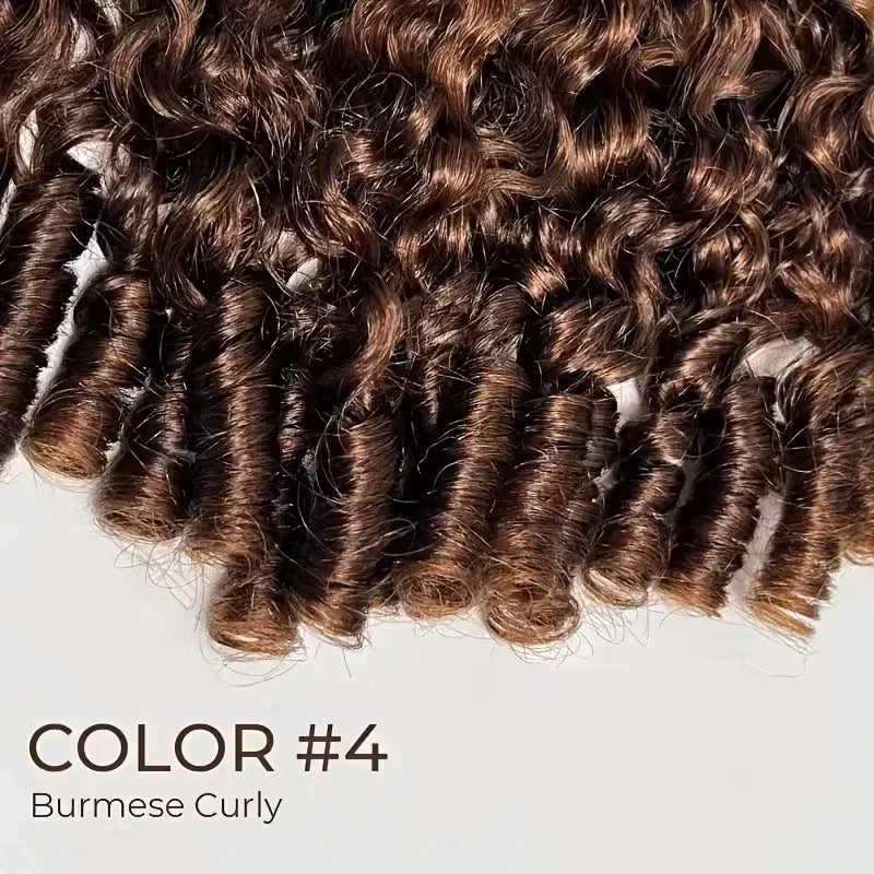 13x6 HD Lace Front Human Hair Wig #4 Chocolate Brown Burmese Curly Hair Wigs Glueless Lace Frontal Deep Wave Wigs Pre Plucked