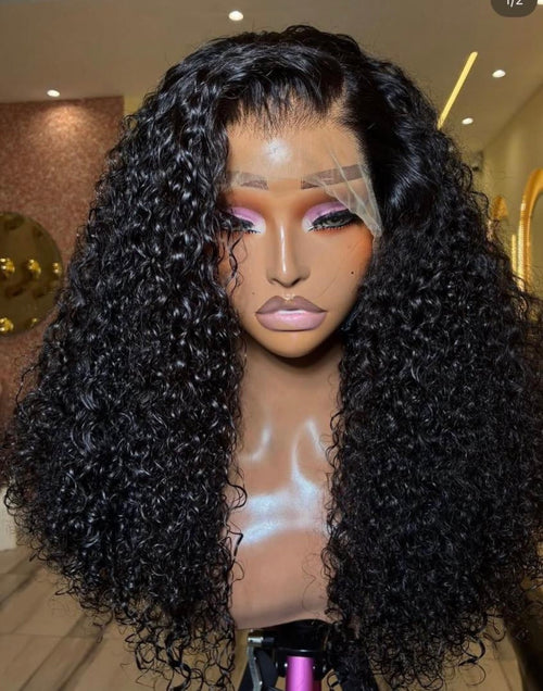 40 46 Inch Deep Wave 13x4 13x6 Lace Front Human Hair Wig 220 Density Curly 360 Full Lace Frontal Wig Human Hair For Black Women