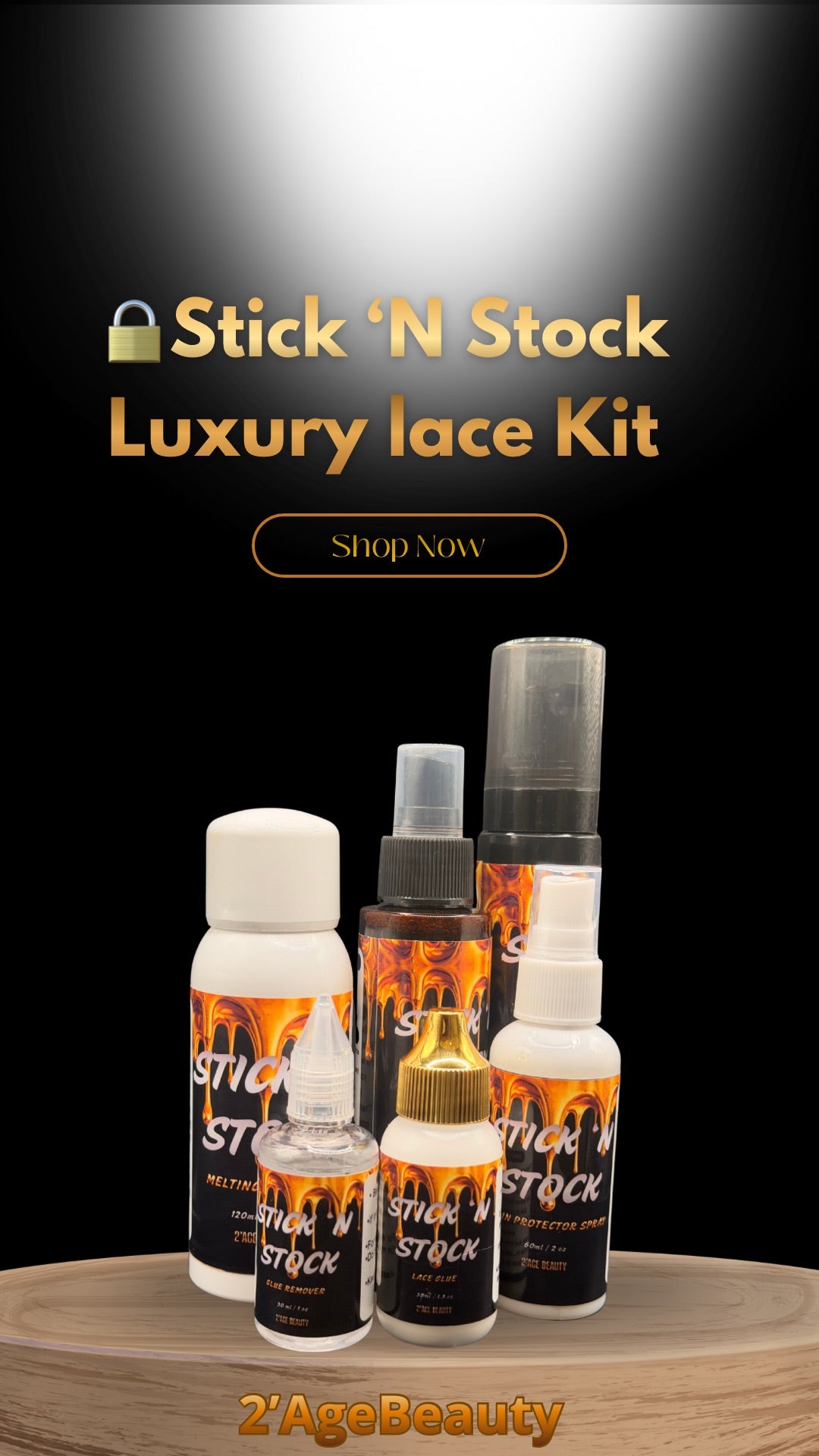 🔒Stick ‘N Stock Luxury Lace Melt Kit