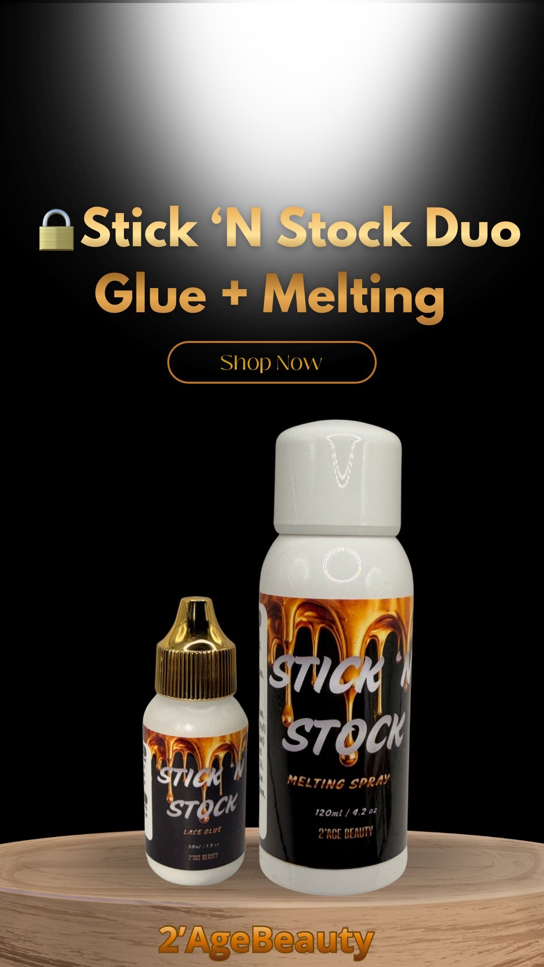 ⚖️Stick ’N Stock Daily Melt Duo – Glue + Melting Spray