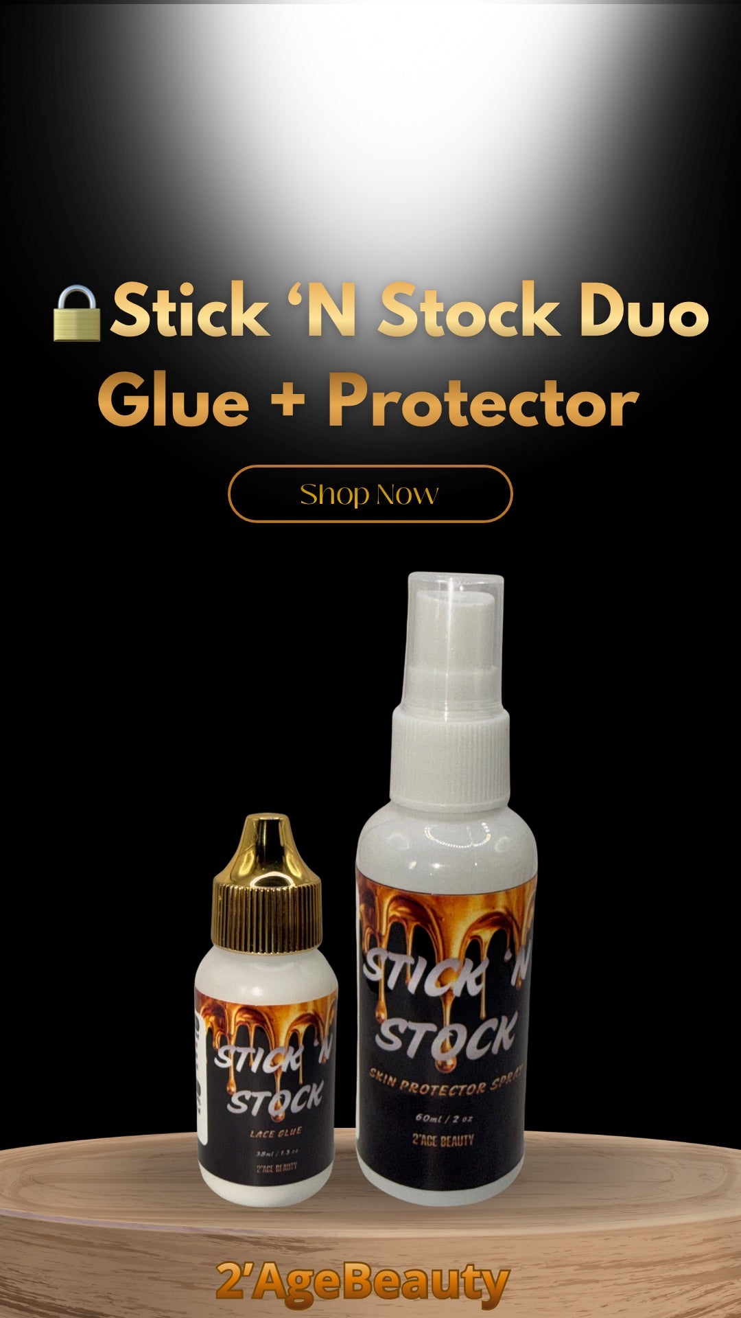 ⚖️Stick ’N Stock Prep Duo – Skin Protector + Glue