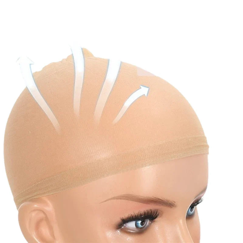 10/30/50Pcs Invisible Ultra-thin Stretchy Stocking Caps HD Wig Cap For Women Lace Front Wigs Sheer Wig Cap Thin Nylon Cap