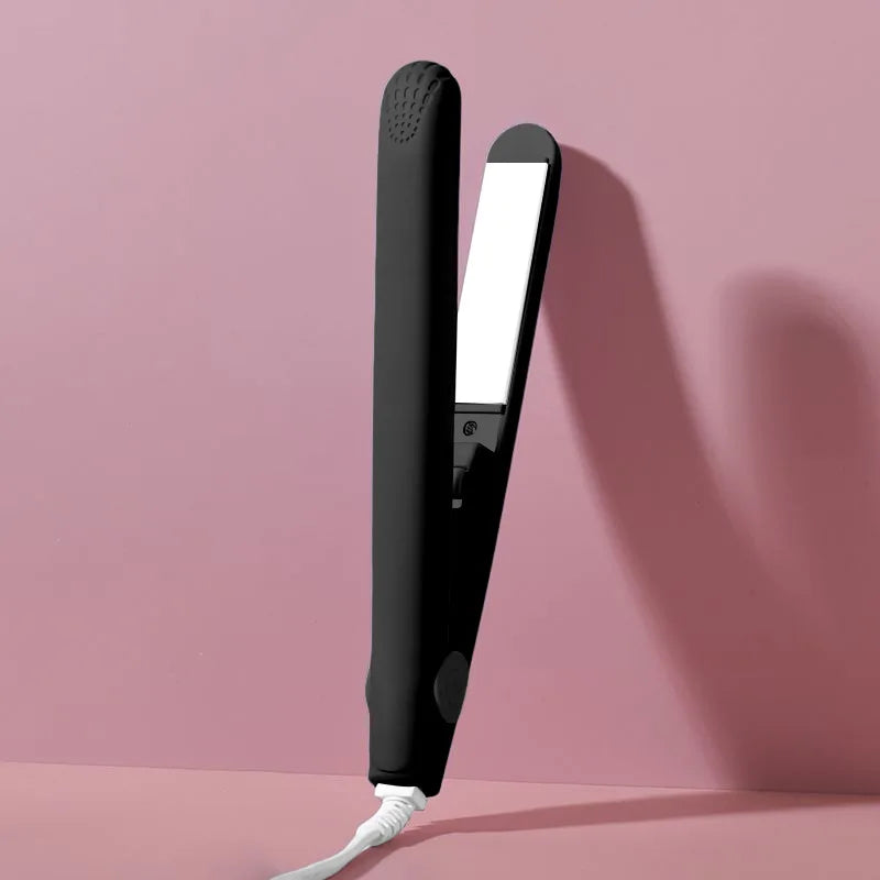 Mini Fast Heating Hair Straightener Colorful Plywood Bang Clip Dual-use for Curly and Straight Hair Portable Curling Iron